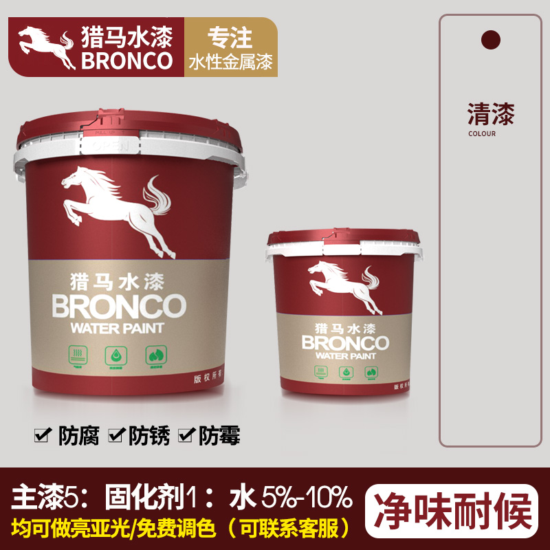 水性金属氟碳防腐面漆(清漆）